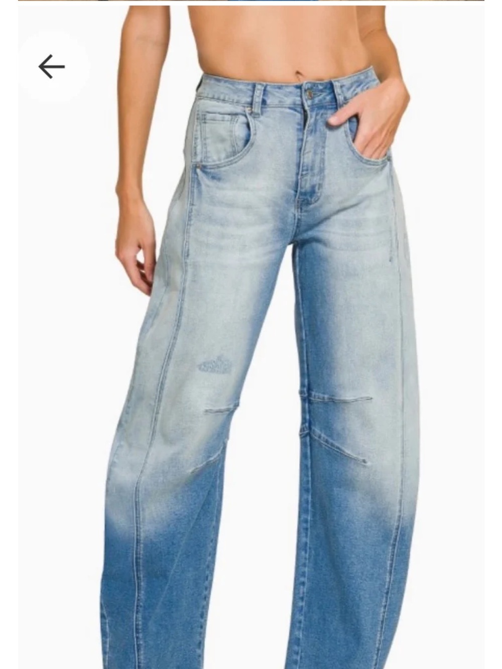 Zenana Barrel Jeans